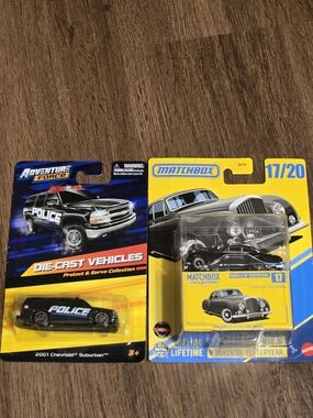 Matchbox Black Classic Car Two-Pack with Black Police SUV